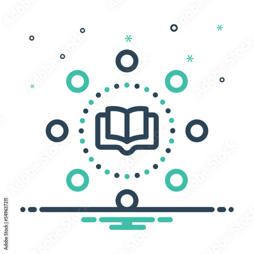 Tableau sur toile Mix icon for useful