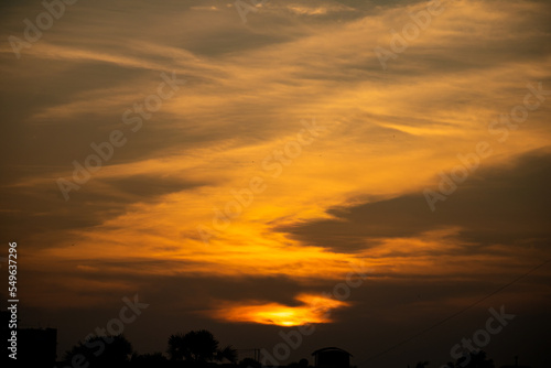 Beautiful sunset in the sky © Amara Manikanta