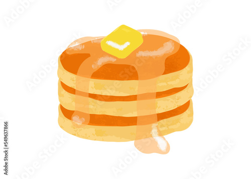 ホットケーキのイラスト