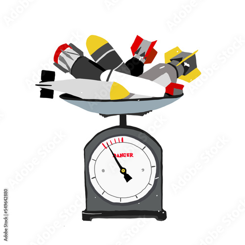 Rockets and bombs are on the scales