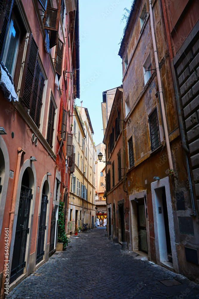 Narrow Street in Rome, Italy
