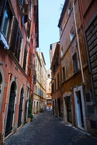 Narrow Street in Rome  Italy