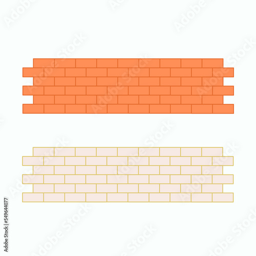 Brick wall style vector illustration for decoration