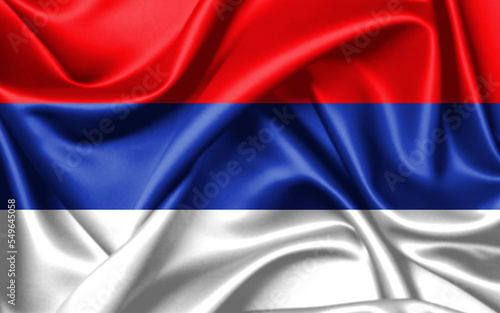 National Day Banner with Republika Srpska Flag background. It will be used for Poster, Greeting Card. Vector Illustration.