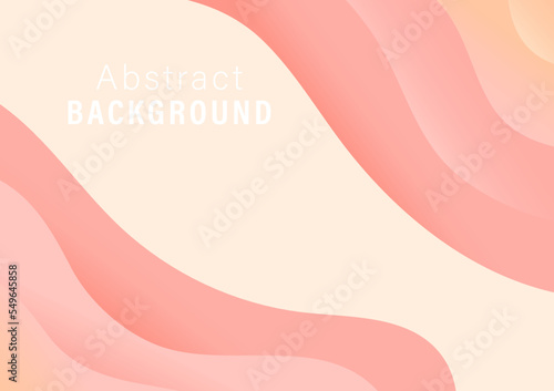 Abstract gradient background, pink and yellow gradient color, vintage wave vector background illustration template for website, banner, backdrop, poster
