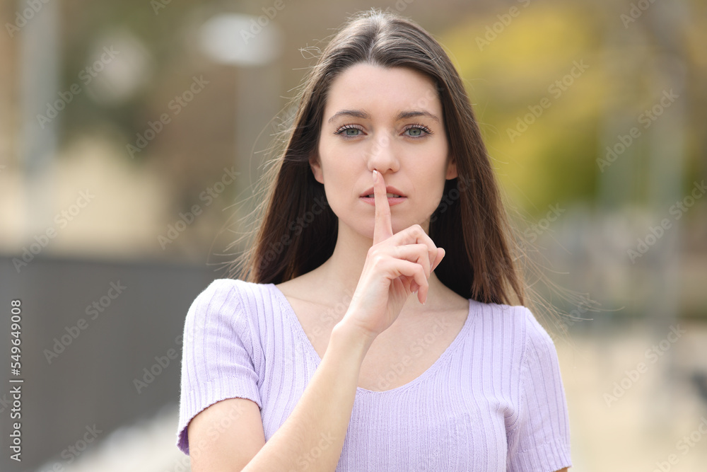 Teen asking for silence Teen asking for silence