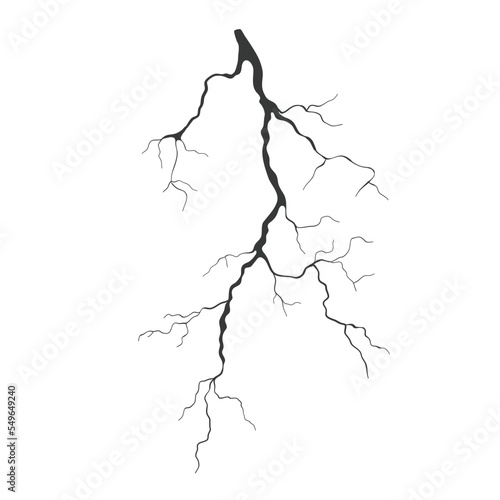 Lightning outline icon, electric flash of power energy and thunderbolts vector illustration. Black thin line strikes of electricity with thunder and light effect in rain weather and thunderstorm