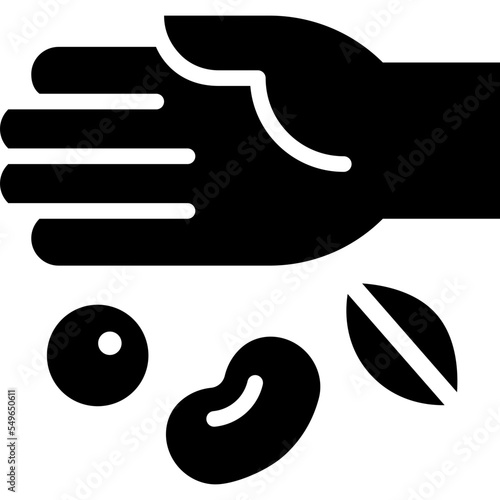 sow seed solid icon