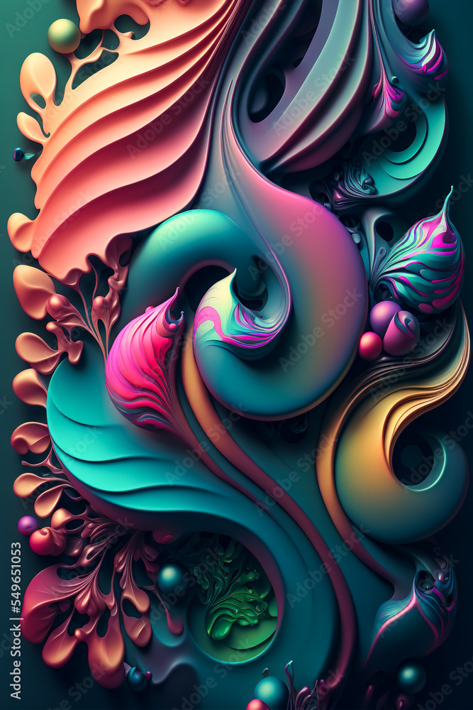 Colorful abstract ornament structure as wallpaper backdrop
