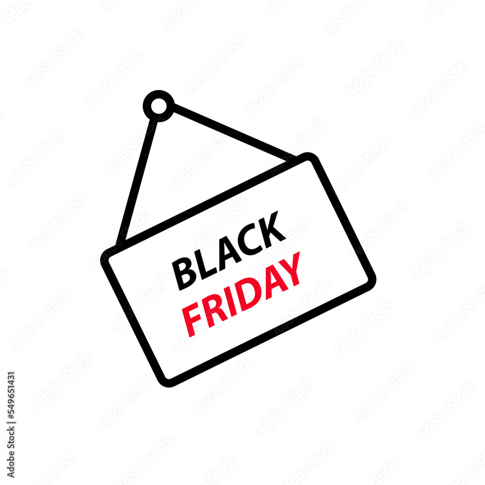 Black friday icon vector logo design template Black friday icon vector logo design template