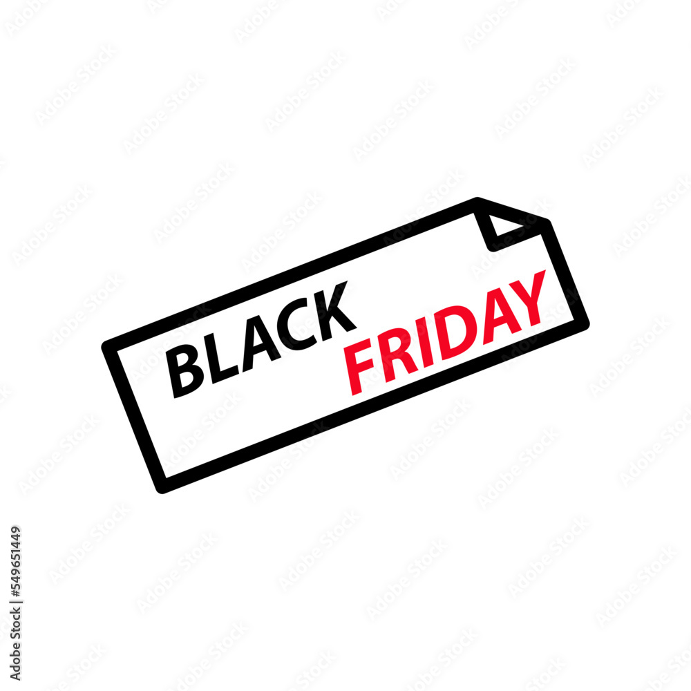 Fototapeta premium Black friday icon vector logo design template