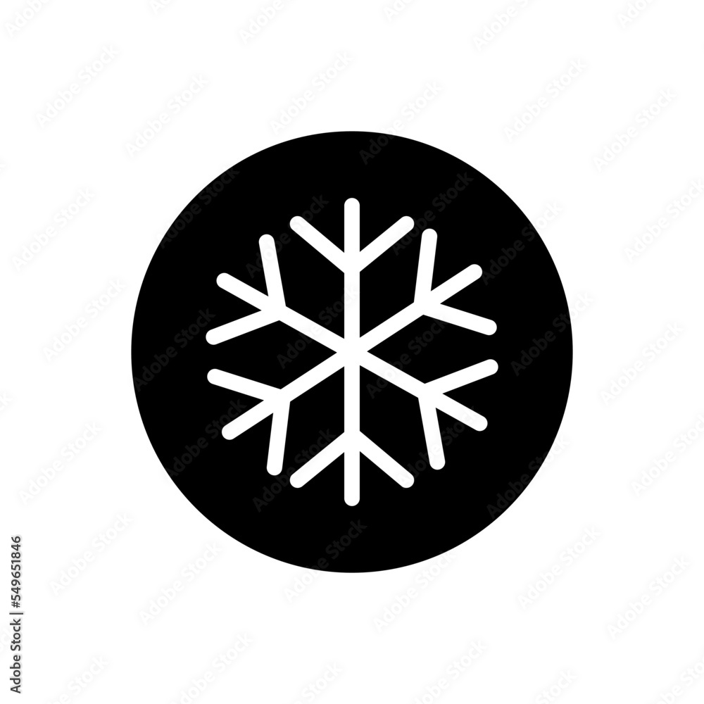 Snowflake icon vector logo design template Snowflake icon vector logo design template