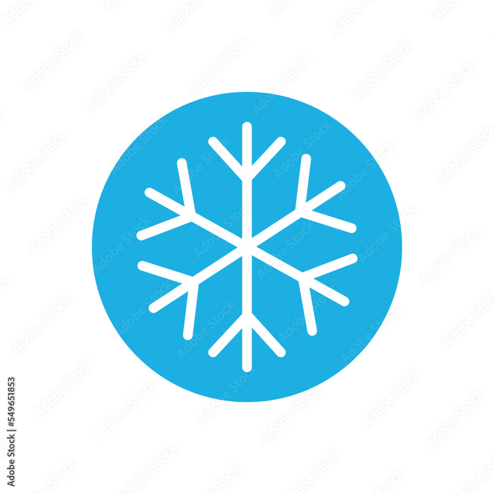 Snowflake icon vector logo design template Snowflake icon vector logo design template