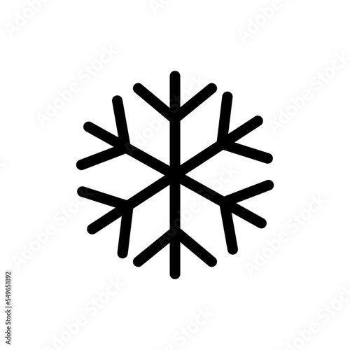 Snowflake icon vector logo design template