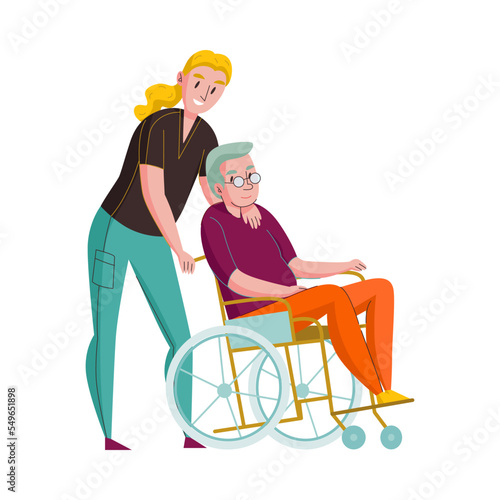Wheelchair Nursing Assistant Composition