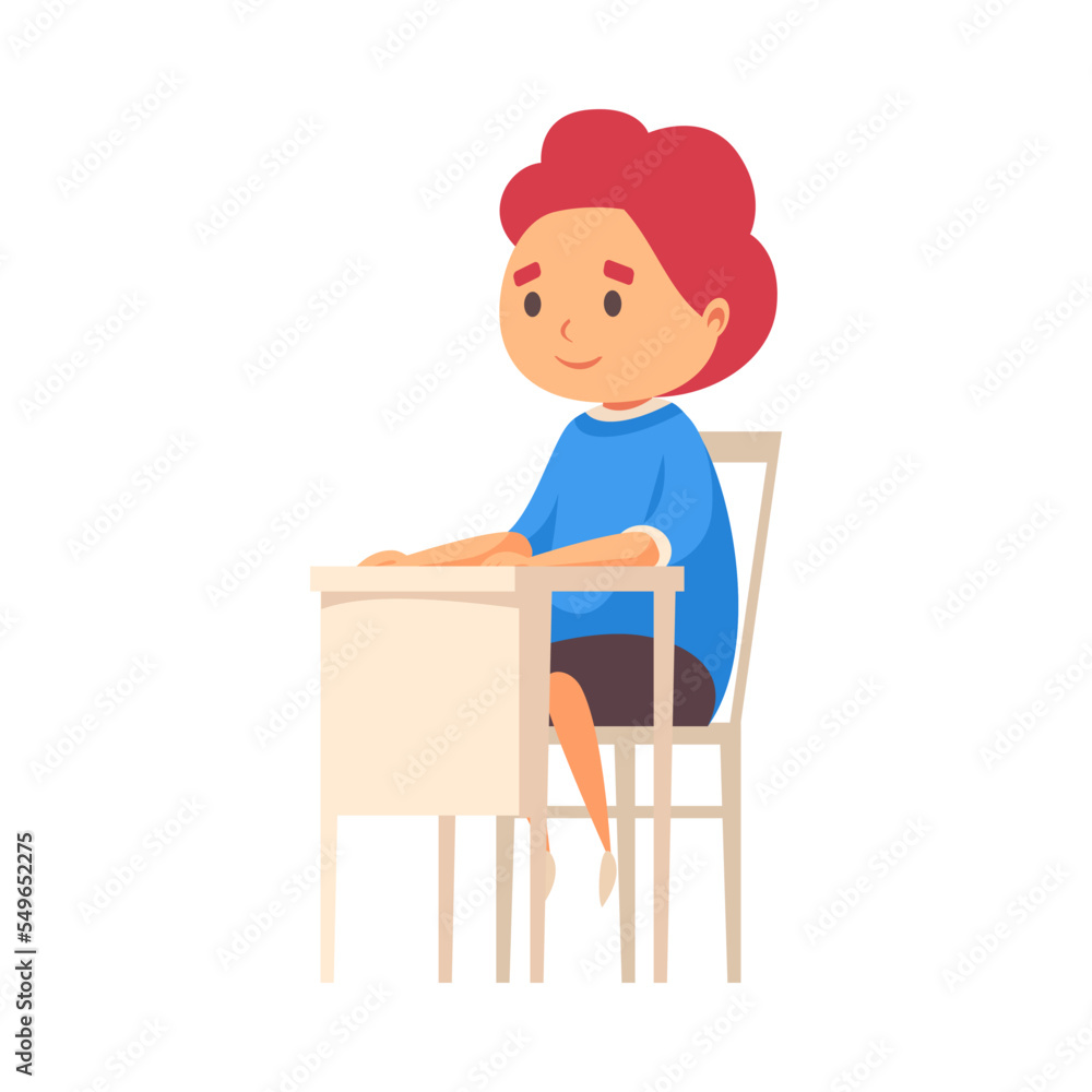 Kid At Desk Composition Kid At Desk Composition