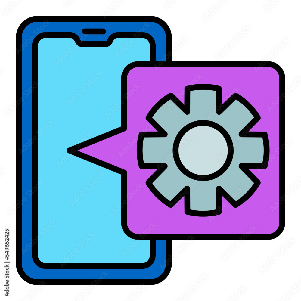 Setting Filled Line Icon Setting Filled Line Icon