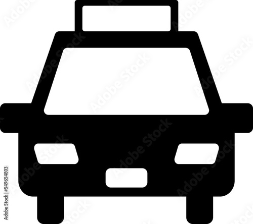 車・タクシーのシンプルなピクトグラムアイコン