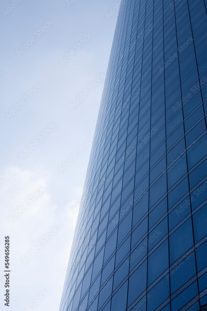 modern office building with blue sky