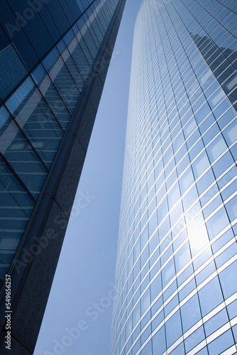 modern office building with blue sky