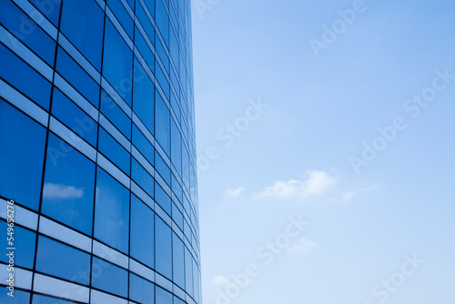 modern office building with blue sky