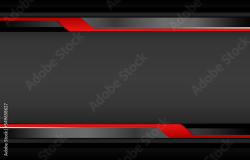 abstract background with black silver red solid lines