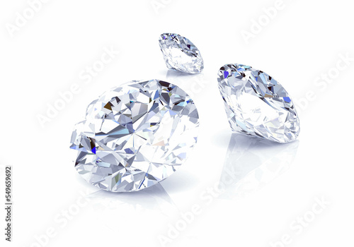 diamond gem 3d render (high resolution 3D image)
