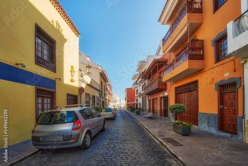 Fototapeta Naklejka Na Ścianę i Meble -  Garachico town, Tenerife, Canary Islands - a fragment of the architecture of this Urikle town	
