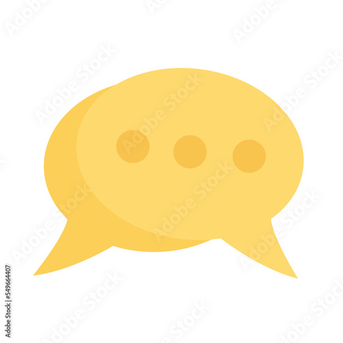 Isolated cartoon icon messages chat notification concept for web.