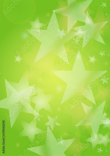 Fototapeta Naklejka Na Ścianę i Meble -  Vector Silver White Glowing Star Confetti on Green Gradient Background. Bokeh Texture. Abstract Magic Starry Pattern. Glitter Shiny Particles Explosion. Summer Glowing Poster. Christmass Design.