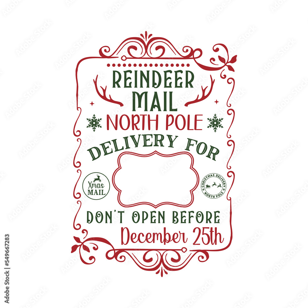 Reindeer mail north pole special delivery for Reindeer mail north pole special delivery for