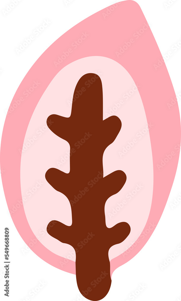 Obraz premium hand draw cute pink tree