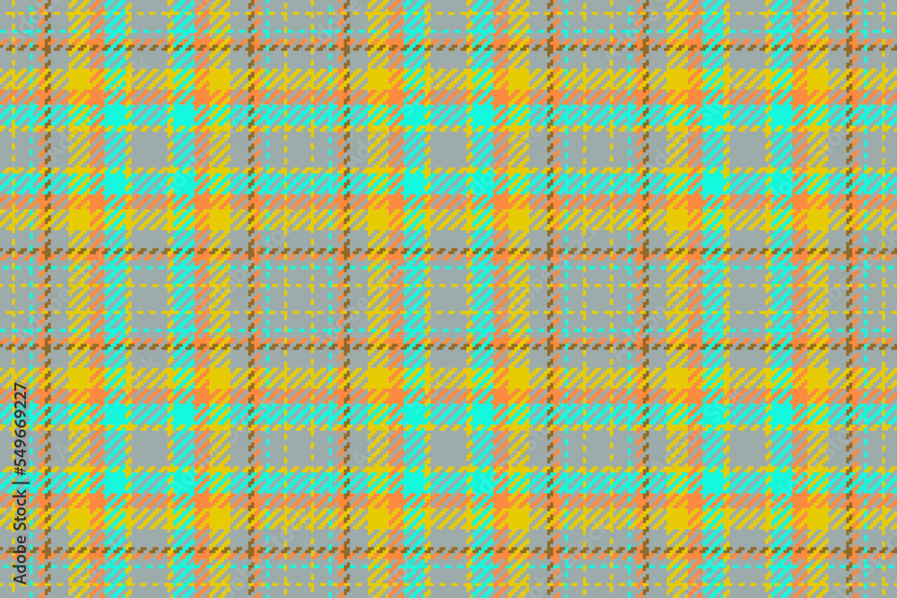 Seamless tartan background. Plaid fabric check. Pattern vector textile texture.