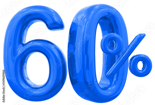 60 percent blue offer in 3d