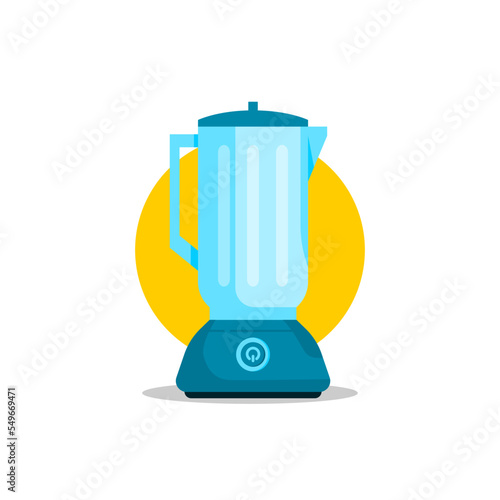 illustration of a blender or juicer with a flat illustration style. food processor vector.