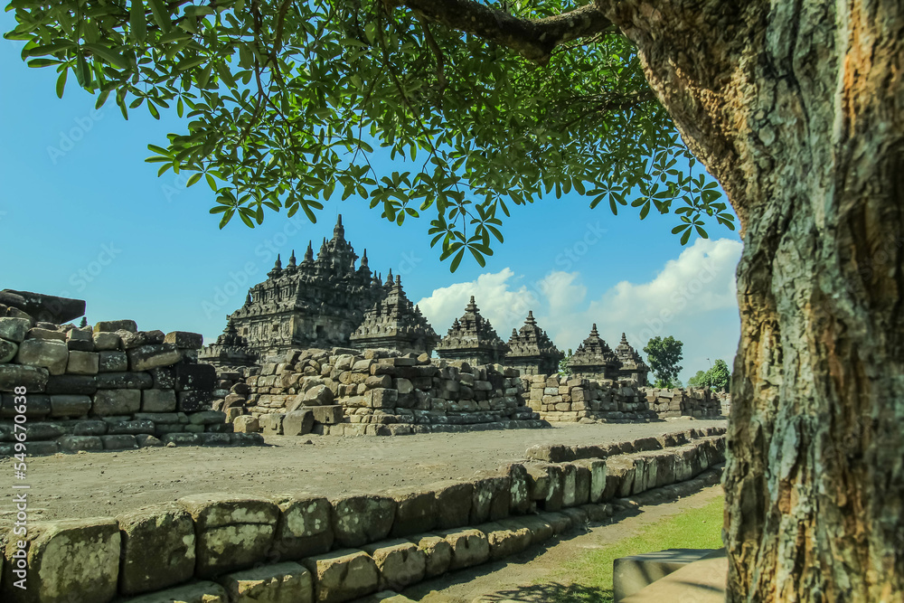 Landscape photo of Plaosan Lor Temple in Klaten, Central Java ...