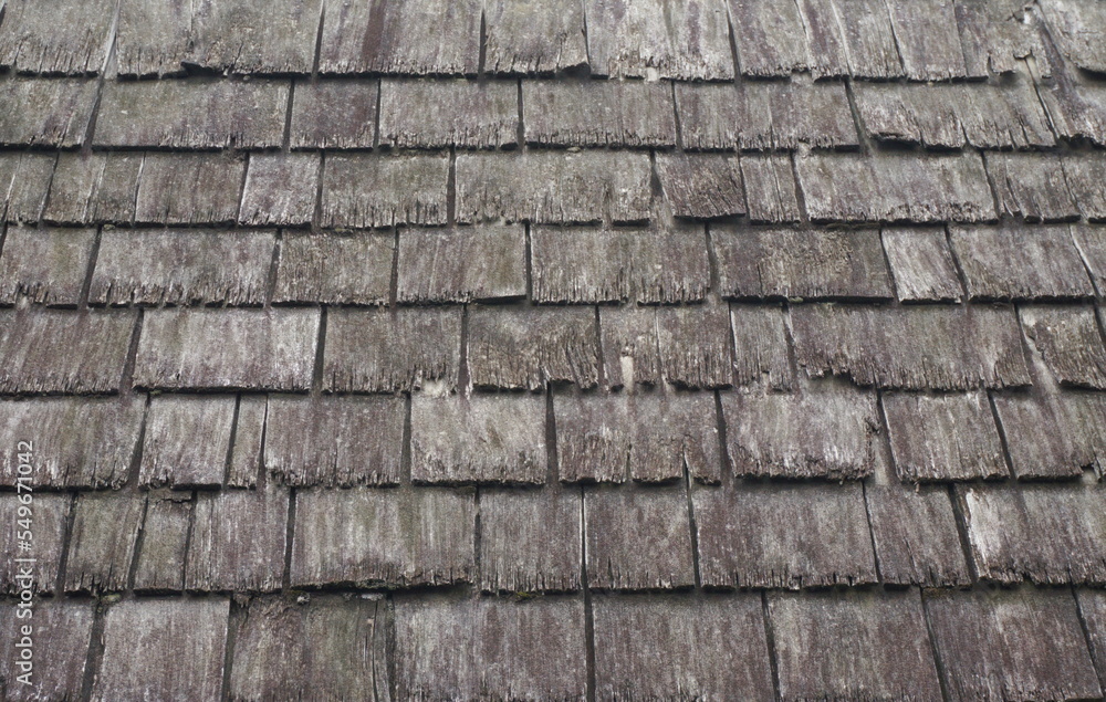 Weathered Gray Shaker Shingles as Background Weathered Gray Shaker Shingles as Background