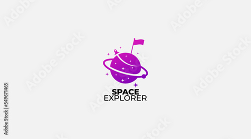 space explored logo Design Vector
