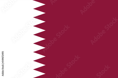 Qatar flag standard shape and color
