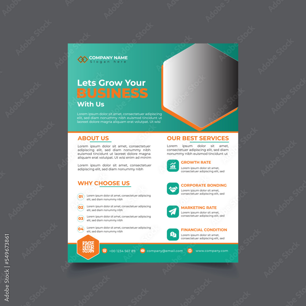 Corporate flyer design template Corporate flyer design template