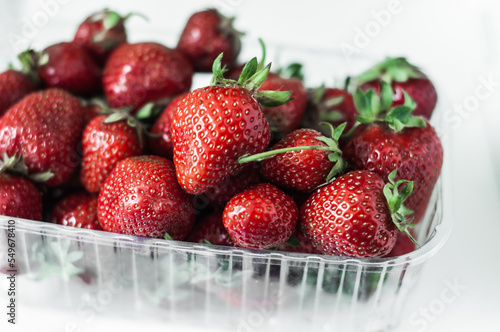 Fresh and tasty strawberries from the market