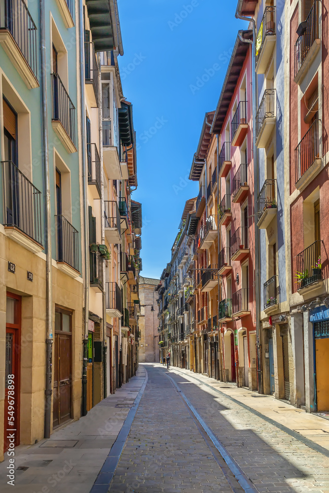 Obraz premium Street in Pamplona, Spain