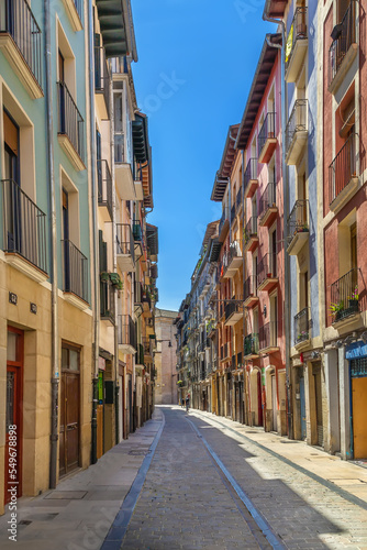 Fototapeta Naklejka Na Ścianę i Meble -  Street in Pamplona, Spain