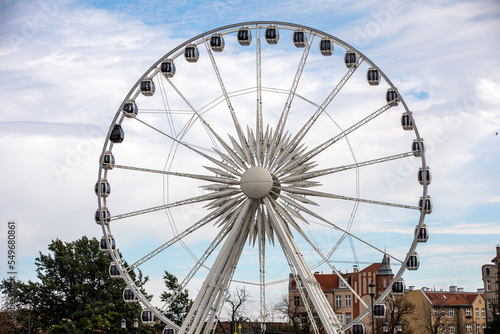  Ferris wheel on the Granary Island in Gdansk  Poland