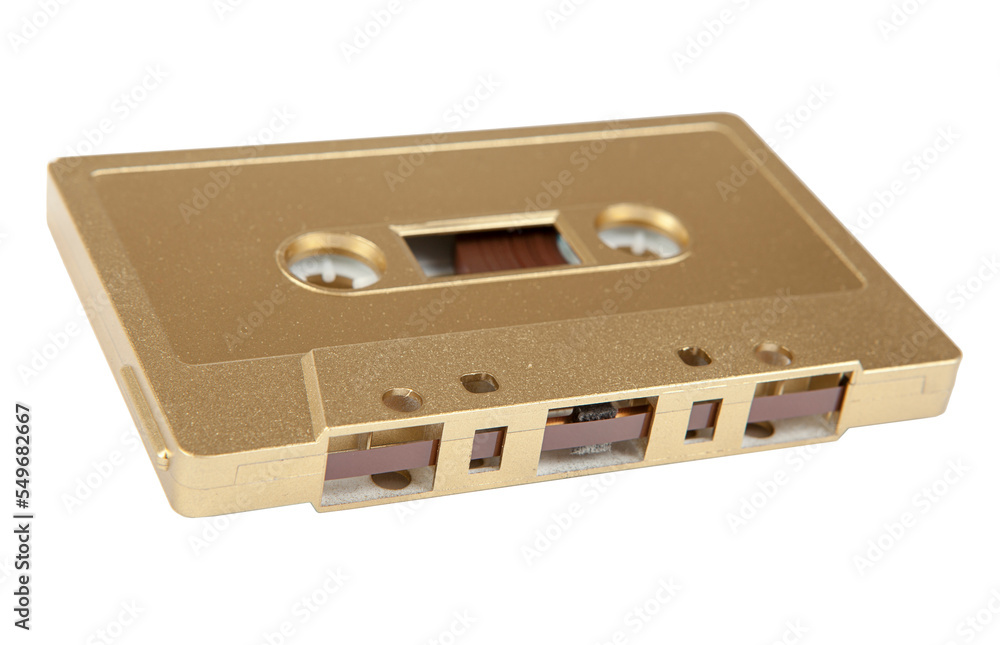 Cassette tape isolated on white background Cassette tape isolated on white background