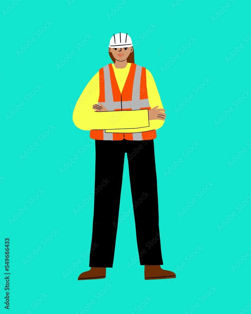 Woman construction worker Woman construction worker