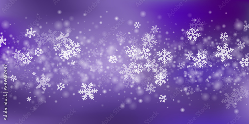 White heavy snowflakes background. Winter dust freeze particles. Snowfall sky white purple illustration. Blurred snowflakes january vector. Snow hurricane scenery. White heavy snowflakes background. Winter dust freeze particles. Snowfall sky white purple illustration. Blurred snowflakes january vector. Snow hurricane scenery.