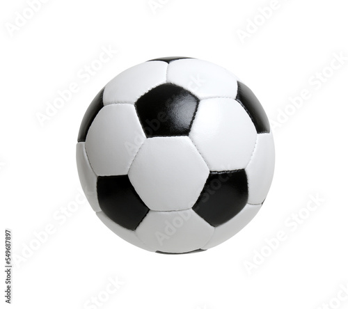 Soccer ball on white