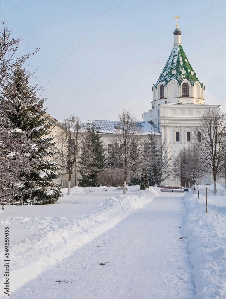 Ipatievsky Monastery in Kostroma in winter