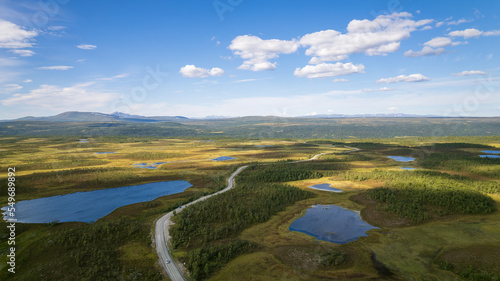 Am  Flatruetvägen, der höchstgelegenen Passstrasse in Schweden